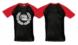 Raglan T-Shirt - Der Stahlhelm - Motiv 2 - schwarz/rot