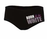 Frauen Hotpants - Born to be white - Leopard - schwarz/pink