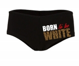 Frauen Hotpants - Born to be white - Leopard - schwarz