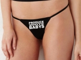 String Tanga - Produce white Babys - schwarz