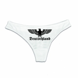 String Tanga - Reichsadler - Deutschland - weiß