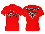 Frauen T-Shirt - Krawallgirl - Motiv 3 - rot