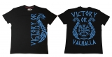Premium Shirt - Victory or Valhalla - schwarz/blau