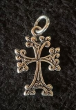 Silber Kettenanhänger - keltisches Kreuz - 925 Silber