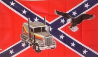 Fahne - Südstaaten - Adler mit LKW (224)