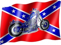 Fahne - Südstaaten - Motorrad (210)