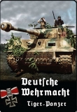Blechschild - Tiger Panzer in Farbe - D124 (71)