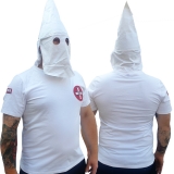 Premium Shirt - KKK mit Maskenfunktion - klassisch - weiß