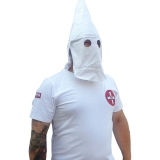 Premium Shirt - KKK mit Maskenfunktion - klassisch - weiß