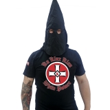 Premium Shirt - KKK mit Maskenfunktion - White Power - schwarz