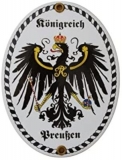 Emailleschild - Königreich Preußen