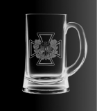 Bierkrüge aus Glas - Adler mit Wappen im Eisernen Kreuz