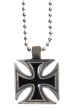 Halskette - Eisernes Kreuz - mit Kugelkette