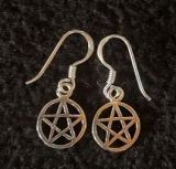 Ohrringe - Pentagramm - 925 Silber