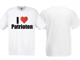 T-Hemd - I Love Patrioten - weiß