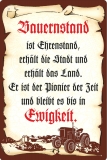 Blechschild - Bauernstand - BS318 (146)