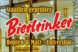 Blechschild - Staatlich geprüfter Biertrinker (243)