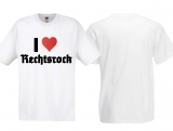 Frauen T-Shirt - I Love Rechtsrock - weiß