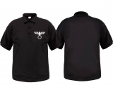 Polo-Shirt - Reichsadler - schwarz/weiß