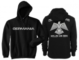 Frauen - Kapuzenpullover - Deutsch und Frei - Schwarz