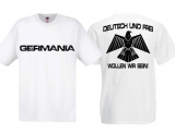Frauen T-Shirt - Deutsch und Frei - weiß