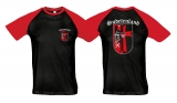 Raglan T-Shirt - Sudetenland - schwarz/rot