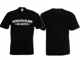 Frauen T-Shirt - Ostdeutschland - No Respect - schwarz/weiß - Motiv 2