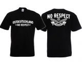Frauen T-Shirt - Ostdeutschland - No Respect - schwarz/weiß - Motiv 1