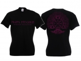 Frauen T-Shirt - Aryan Valkyrie - Vegvisir - schwarz/lila