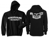 Kapuzenpullover - Ostdeutschland - No Respect - schwarz/weiß