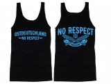 Muskelshirt/Tank Top - Ostdeutschland - No Respect - schwarz/blau