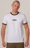 PG Wear - T-Shirt - NO RESPECT - Ringer - weiß