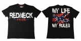 Premium Shirt - Redneck - My Life my Rules - schwarz