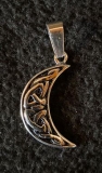Halskette - keltischer Mond - Edelstahl