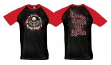 Raglan T-Shirt - Ungeimpft - Mensch zweiter Klasse - schwarz/rot