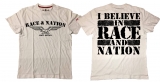 Premium Shirt - Race & Nation - weiß/schwarz