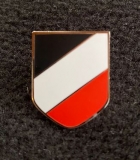 Pin - Wappen schwarz/weiß/rot