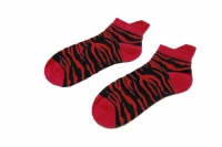 Sneakersocks - Red Zebra