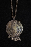 Halskette - Odins Raben - Antike Kupfer Platte