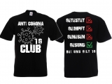 Frauen T-Shirt - Anti Corona Club - 1G Gesund - schwarz
