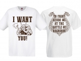 Frauen T-Shirt - I want You - For the battle of Ragnarok - weiß/schwarz