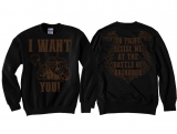 Pullover - I want You - For the battle of Ragnarok - schwarz/braun