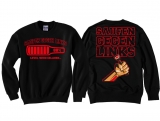 Pullover - Saufen gegen Links - schwarz/rot