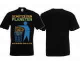 Frauen T-Shirt - Schütze den Planeten - schwarz
