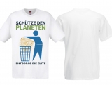 Frauen T-Shirt - Schütze den Planeten - weiß
