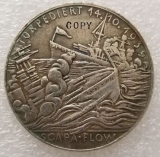 Medallie - Günter Prien - Scapa Flow - silbern - Sammleranfertigung