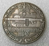 Medallie - Maschinengwehr MG 42 - silbern - Sammleranfertigung