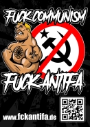 Fuck Antifa - Fuck Communism - Aufkleber Paket 100 Stück