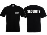 Frauen T-Shirt - Security - Beidseitig bedruckt - vorne klein