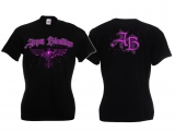Frauen T-Shirt - Aryan Bloodline - Motiv 2 - schwarz/pink